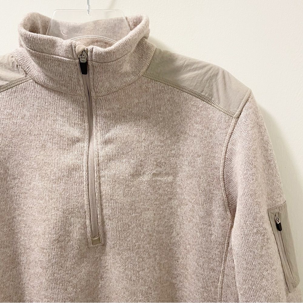 Eddie Bauer 1/4 Zip Pull Over Sweater Jacket- Size Large - Picture 2 of 4